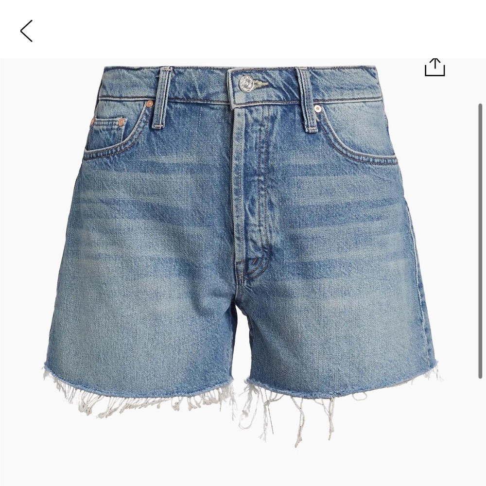 Mother Jean Shorts Size 25 The Skipper Fray denim Shorts